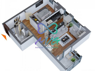Apartament 2 camere, decomandat, cartier Dacia, bloc nou