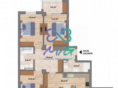Apartament 4 camere, decomandat, Valea Adâncă, bloc nou
